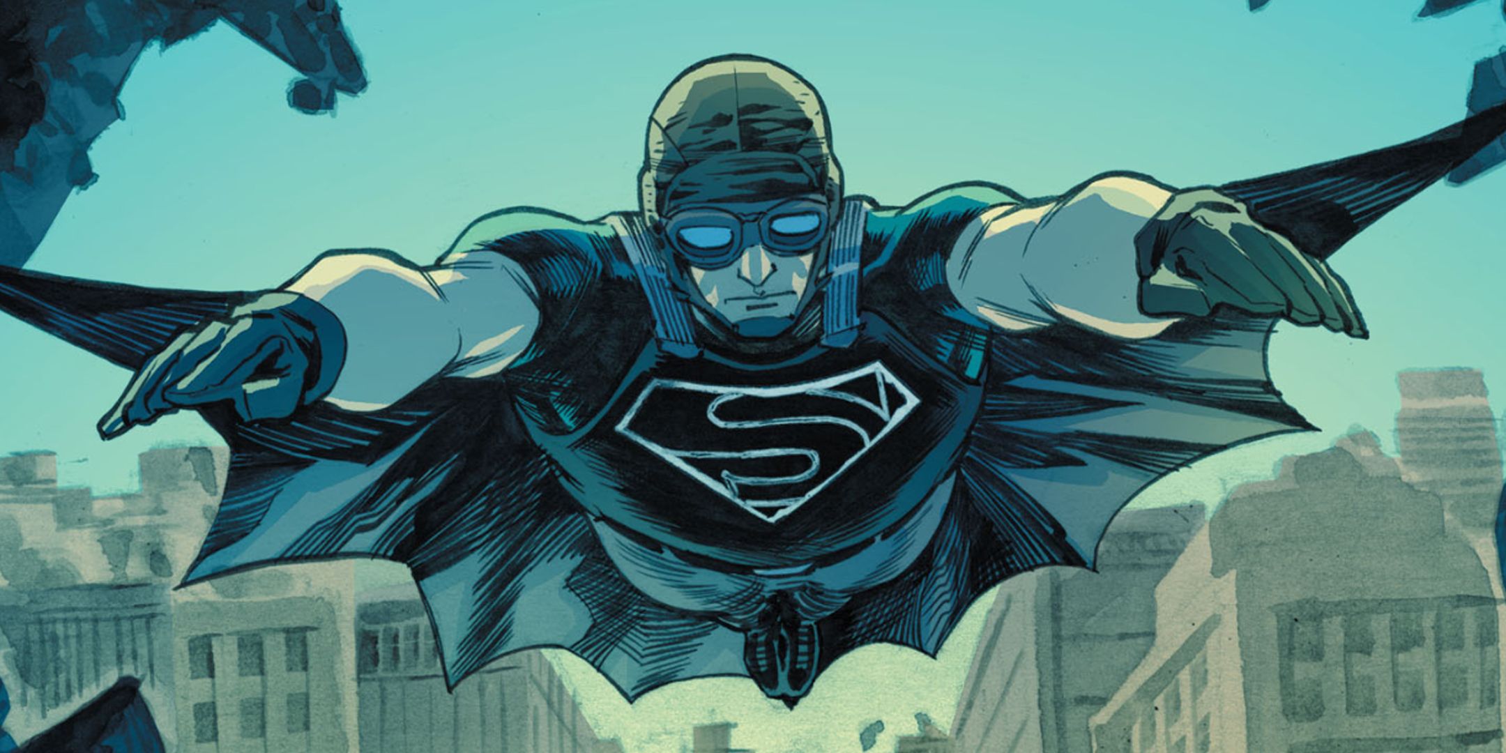 Superman em seu traje inspirado no Batman de American Alien