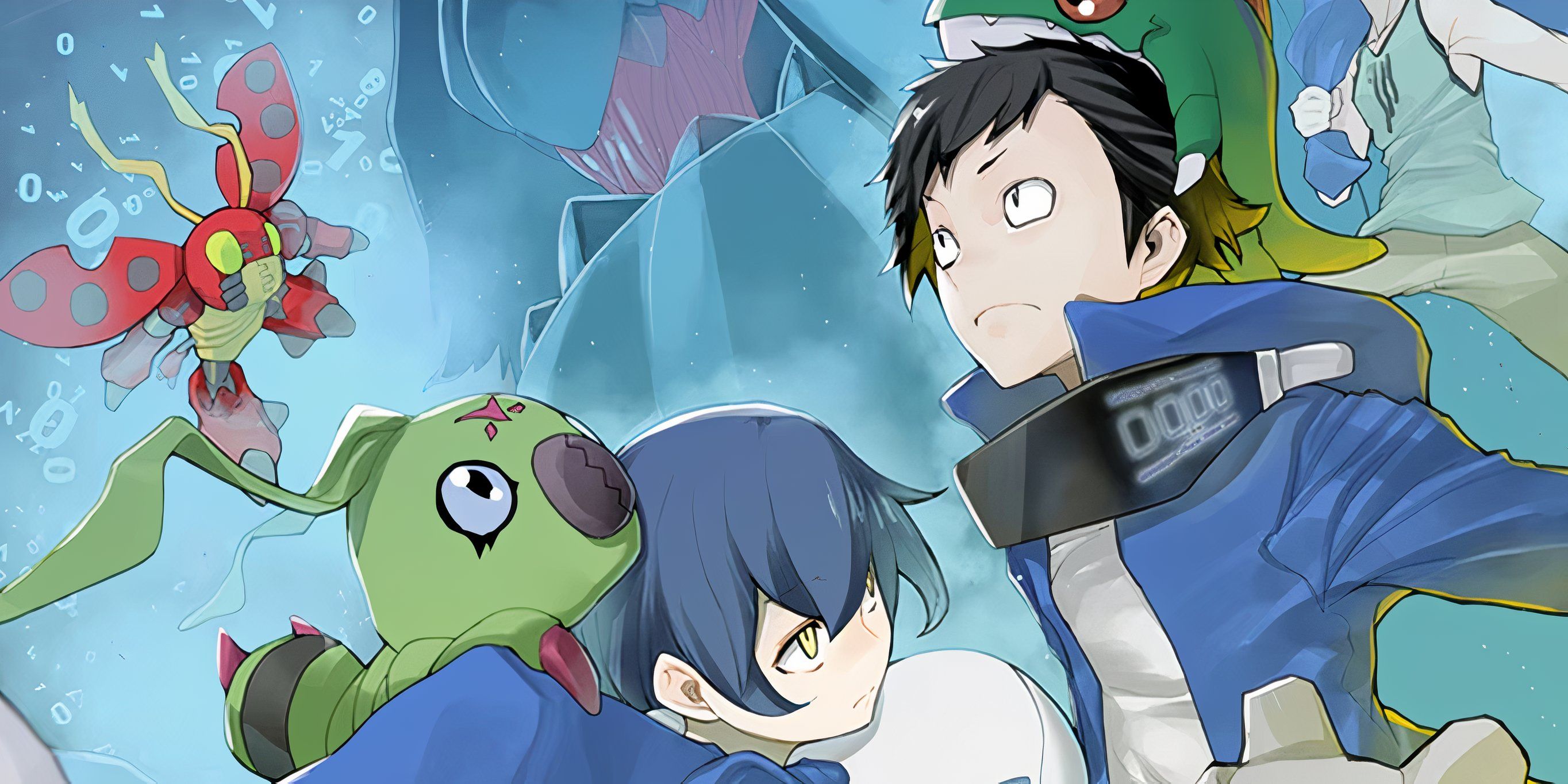 O elenco principal de Digimon Story Hacker's Memory.