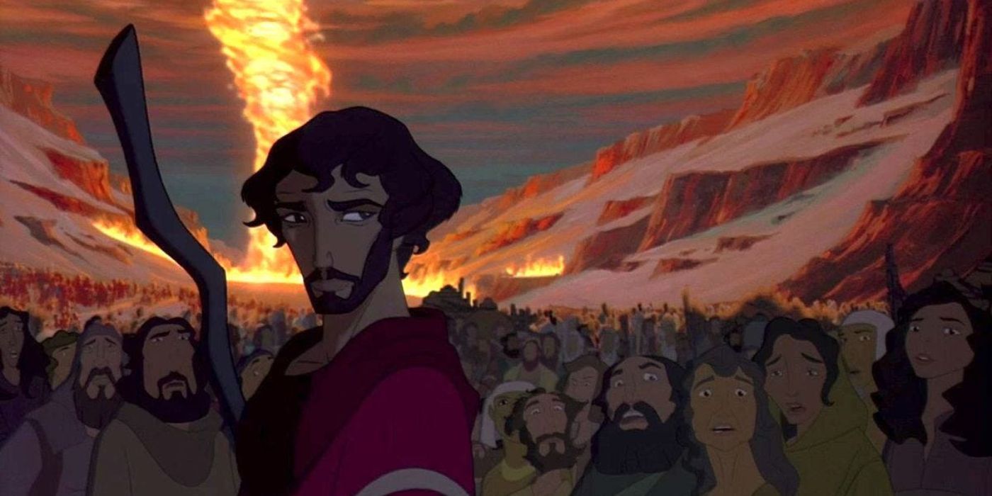 Moses leading his people from The Prince of Egypt
