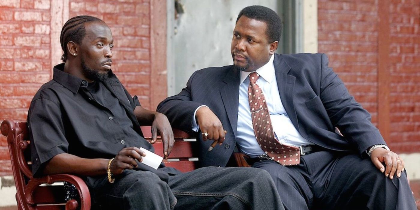 Michael K. Williams como Omar Little e Wendell Pierce como Bunk Moreland do Wire