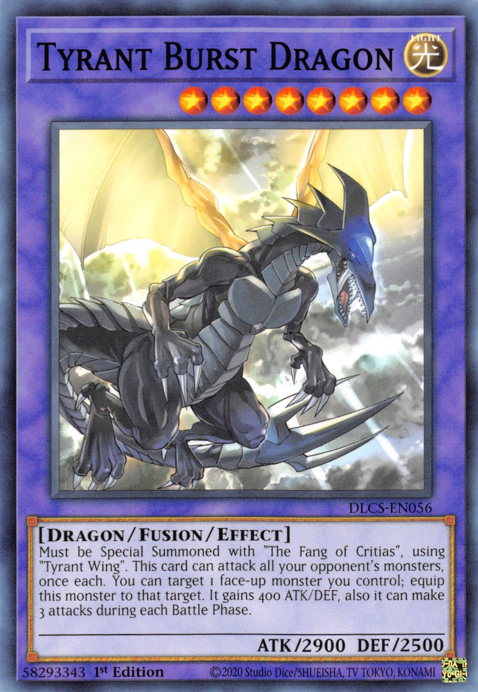 Dragão de explosão tirano no Yu-Gi-Oh! TCG/OCG.