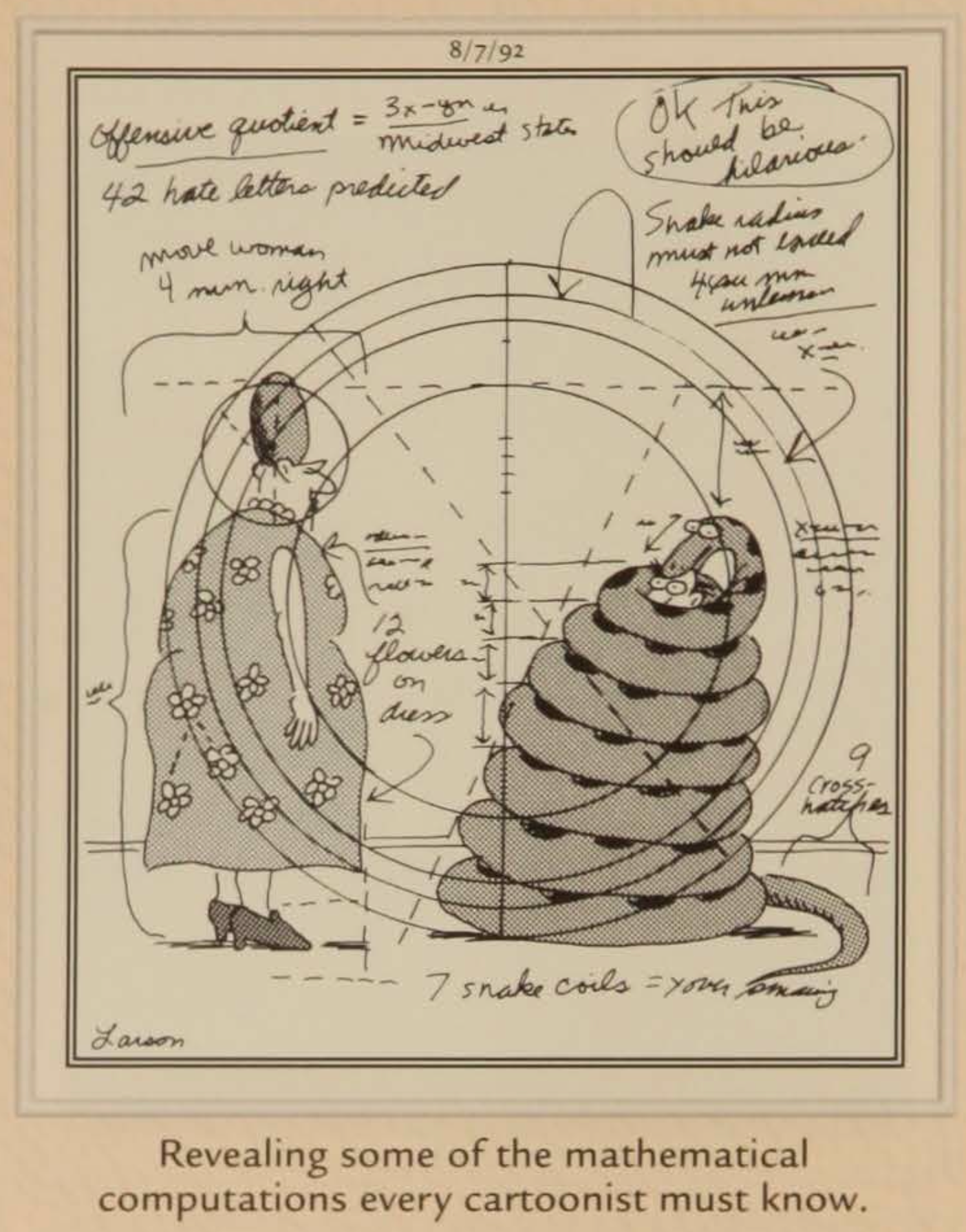 Mathematical computations every cartoonist must know.
