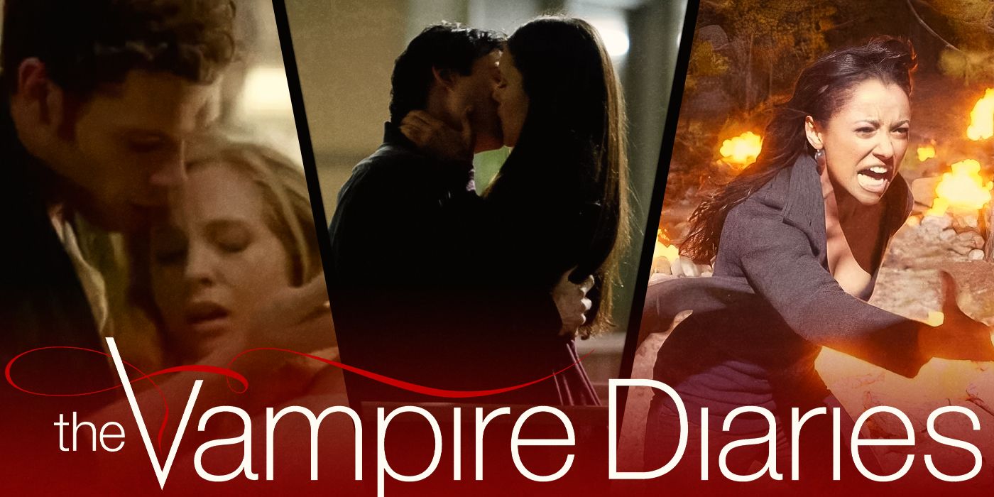 Images of Klaus, Caroline, Damon, Elena and Bonnie in The Vampire Diaries