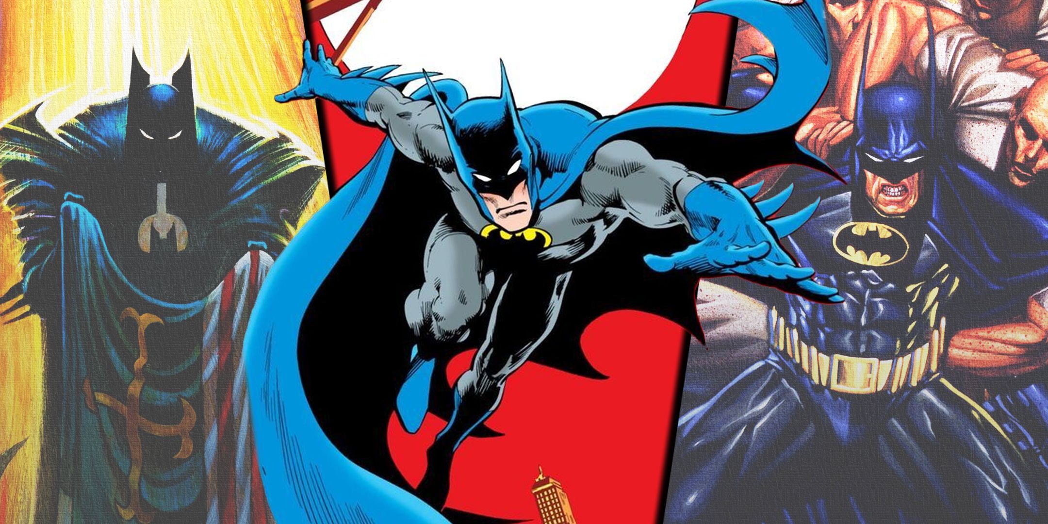 Batman in various comic panels