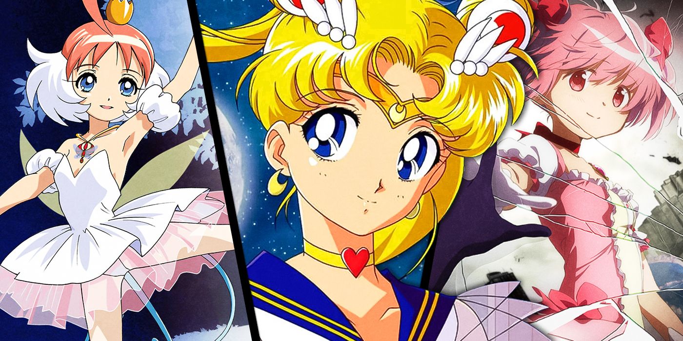 Imagens de Sailor Moon, Puella Madoka Magica e princesa Tutu 