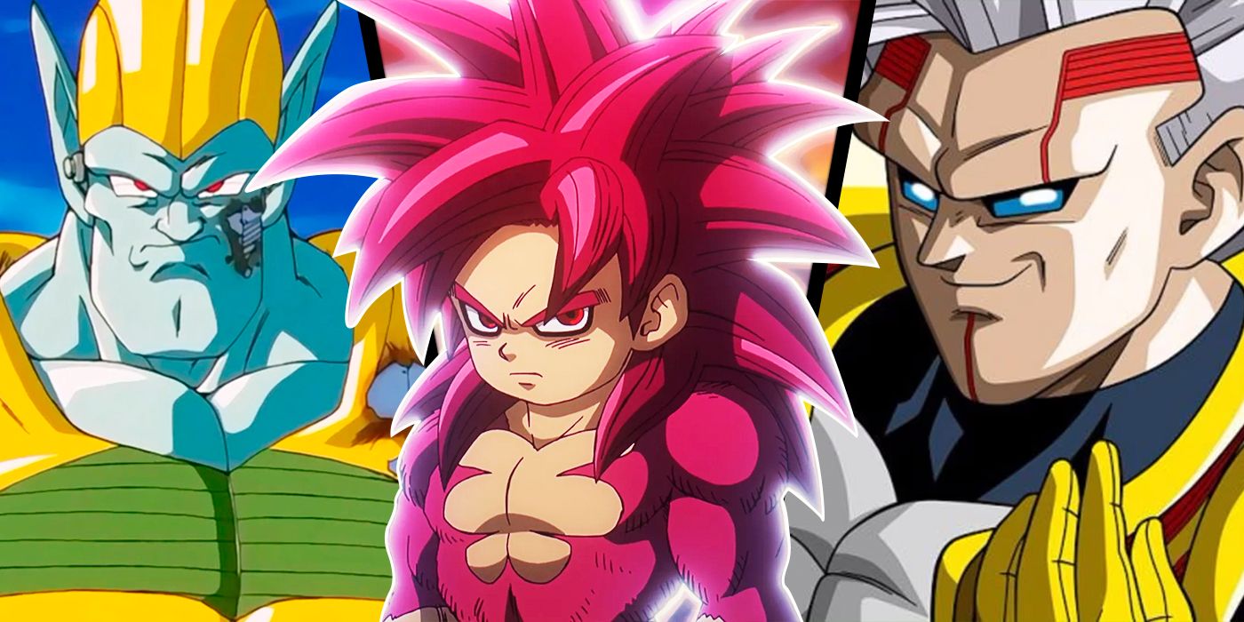 Super Saiyan 4 Mini Goku, Baby Vegeta, and General Rildo