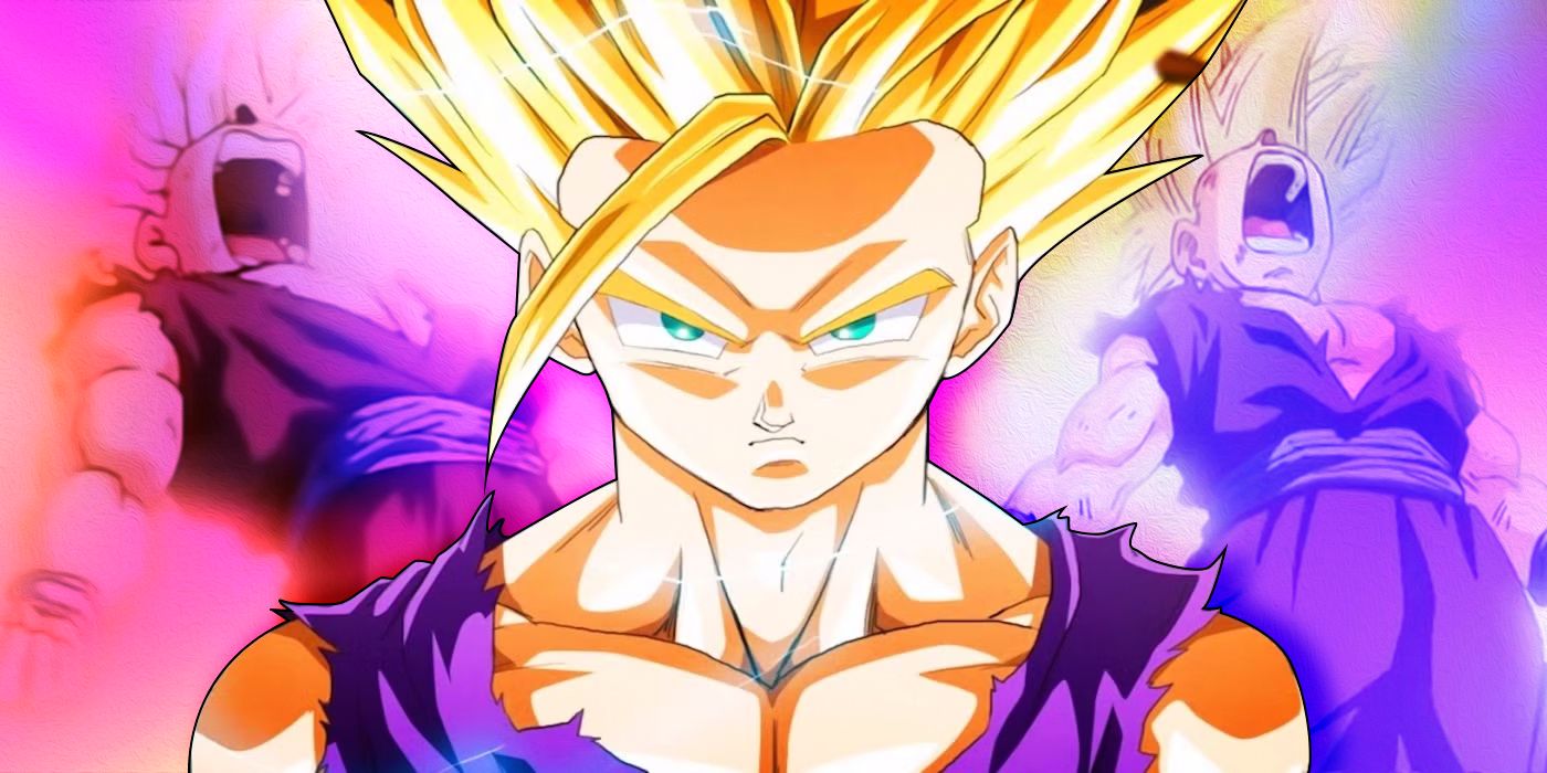 Gohan em Super Saiyan 2 se forma em Dragon Ball Z
