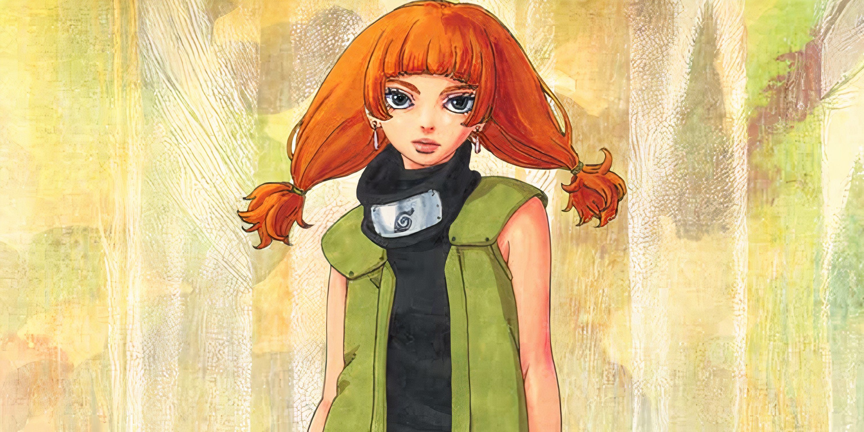 Moegi wears the Konoha headband in Boruto: Two Blue Vortex