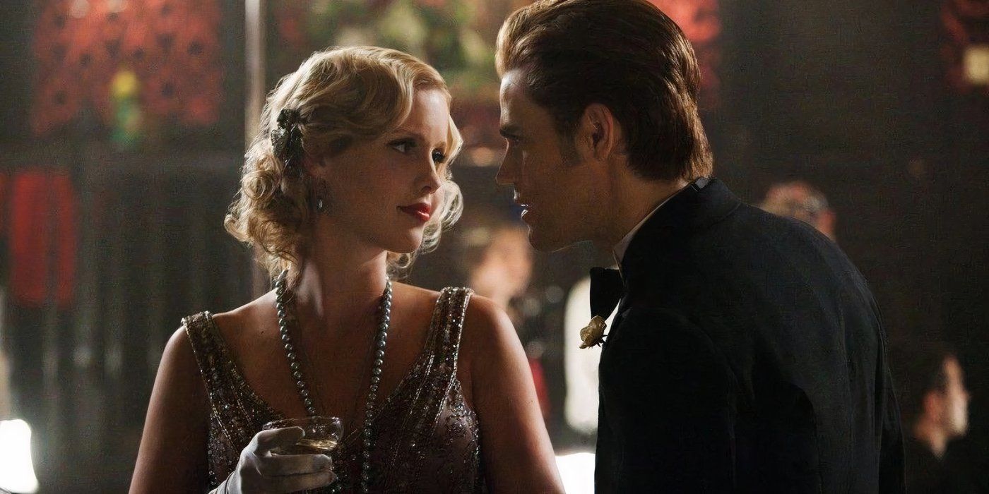 Rebekah y Stefan están en los años veinte en Vampire Diaries.