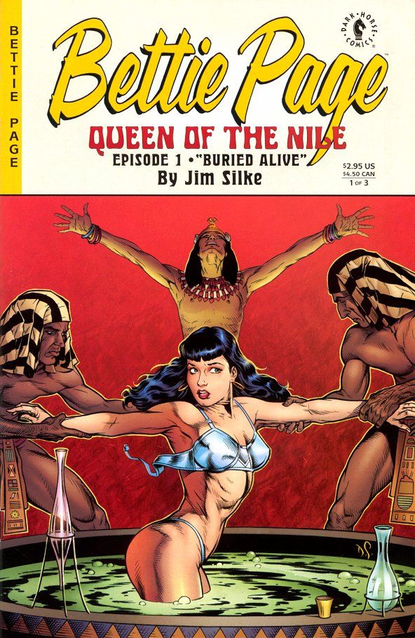 A capa da página de Bettie, rainha do Nilo