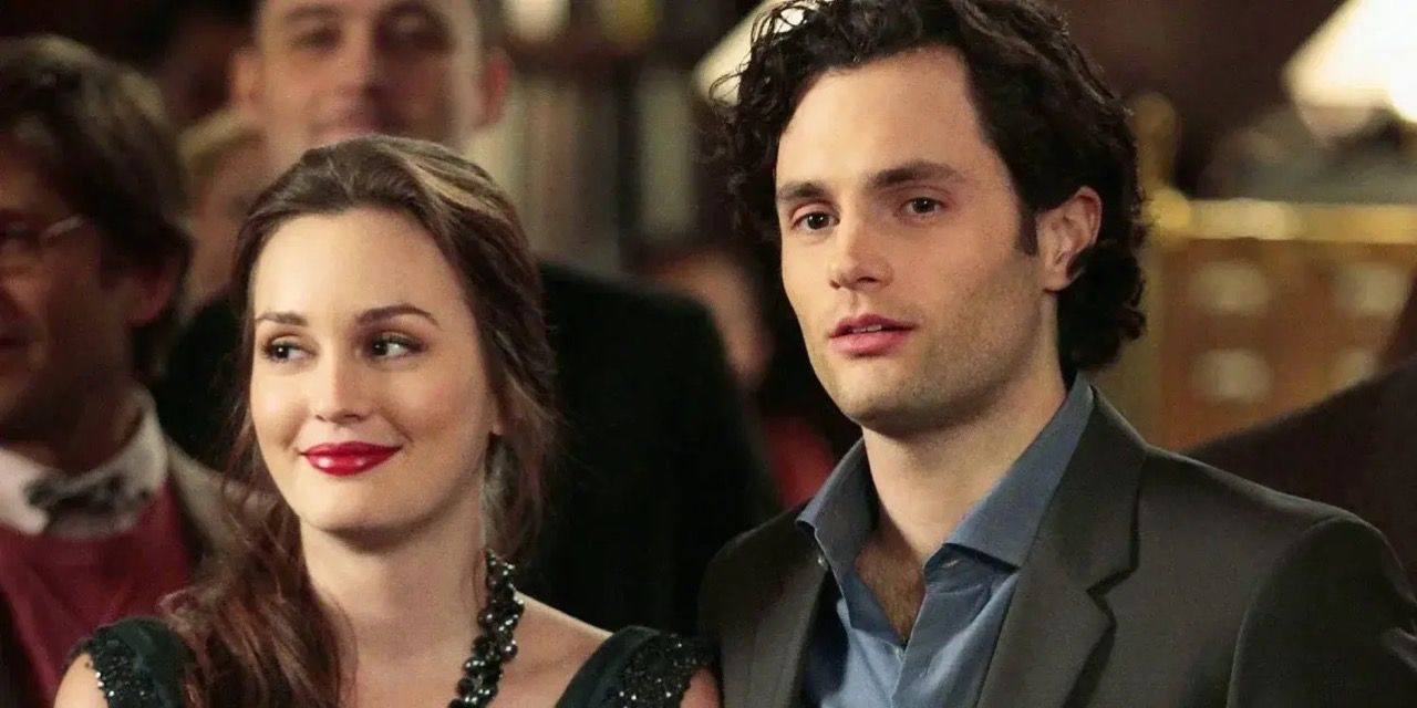 Leighton Meester como Blair Waldorf e Prenn Badgley como Dan Humphrey de Gossip Girl