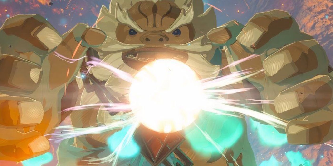 Daruk dá a proteção de Link Daruk em Breath of the Wild.