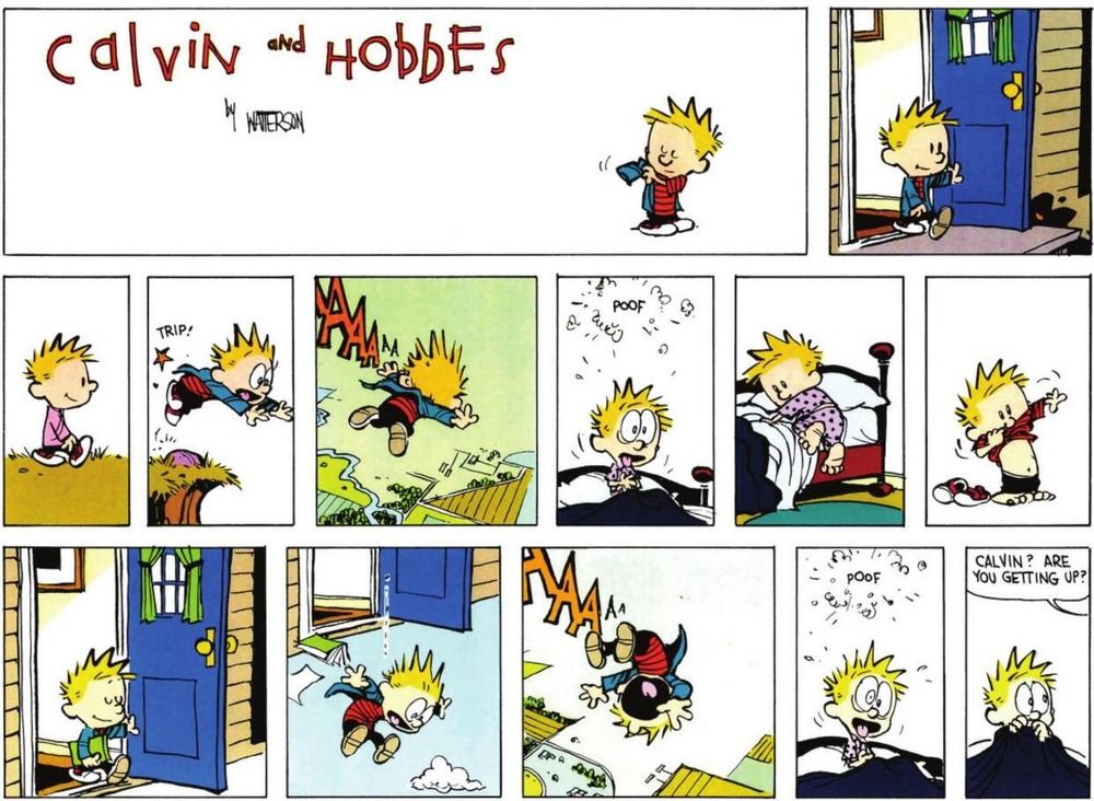 Calvin'in bir kabusu var.