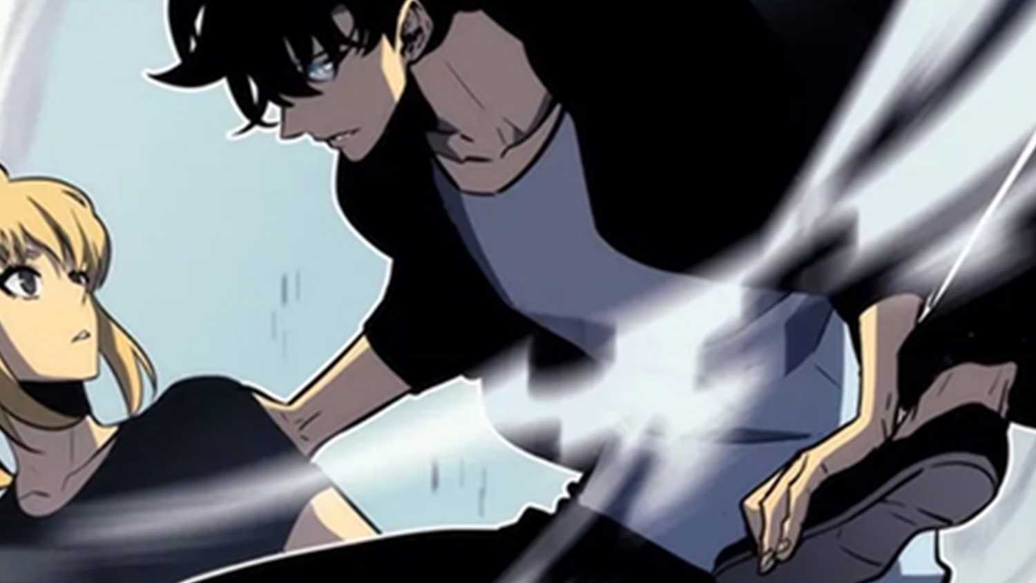 Jin-woo após a batalha contra Baran.