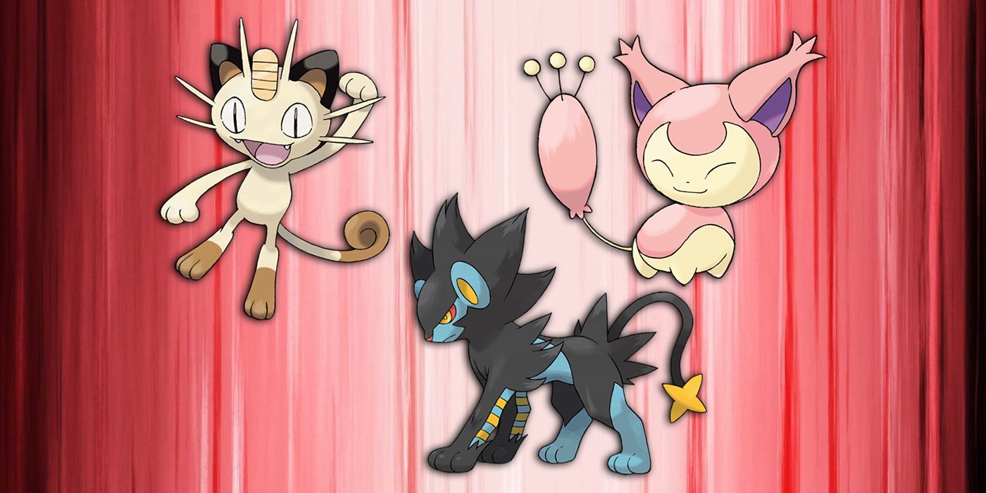 MEOWTH, SKITTY E LUXRAY, POKEMOM DE CAT