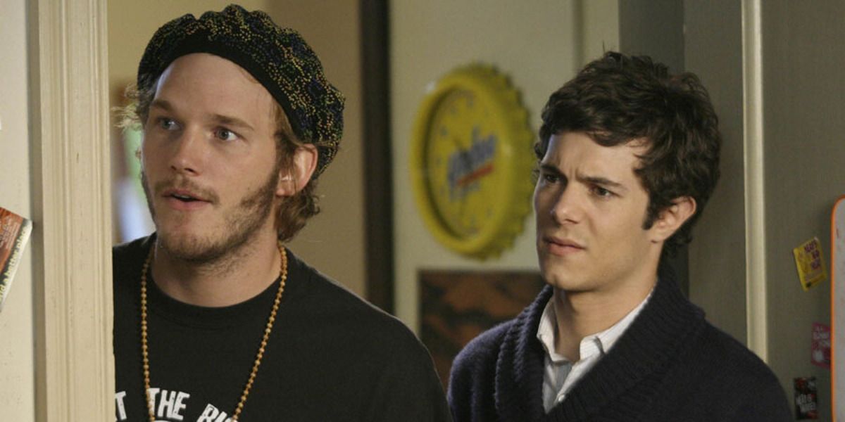 Chris Pratt como Ché Cook e Adam Brody como Seth Cohen do OC