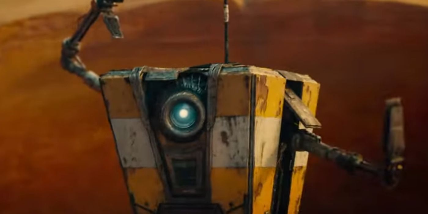 Claptrap ayuda a Lilith en la película Borderlands.