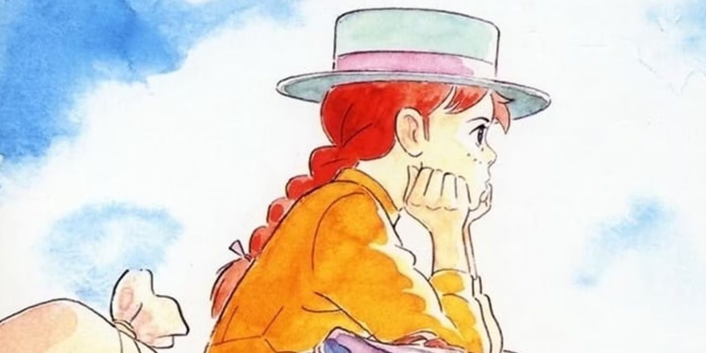 Arte da capa do anime Anne of Green Gables, 1970