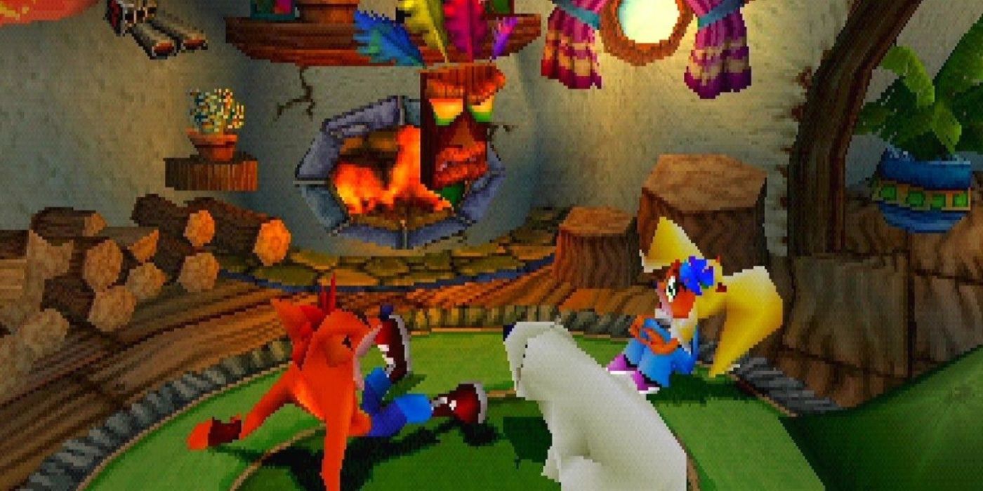 Aku Aku, Crash Bandicoot'taki evlerinde Crash ve Coco Bandicoot uyarıyor: Warped