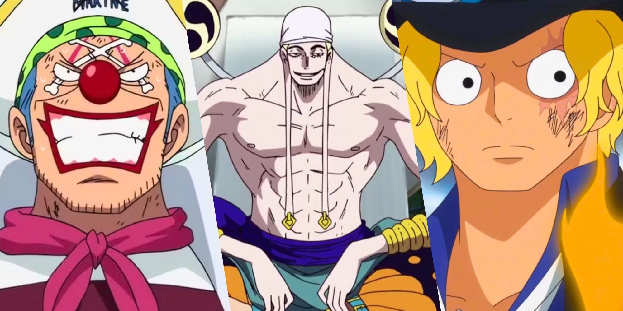 Custom Image of Buggy, Enel, Sabo from One Piece