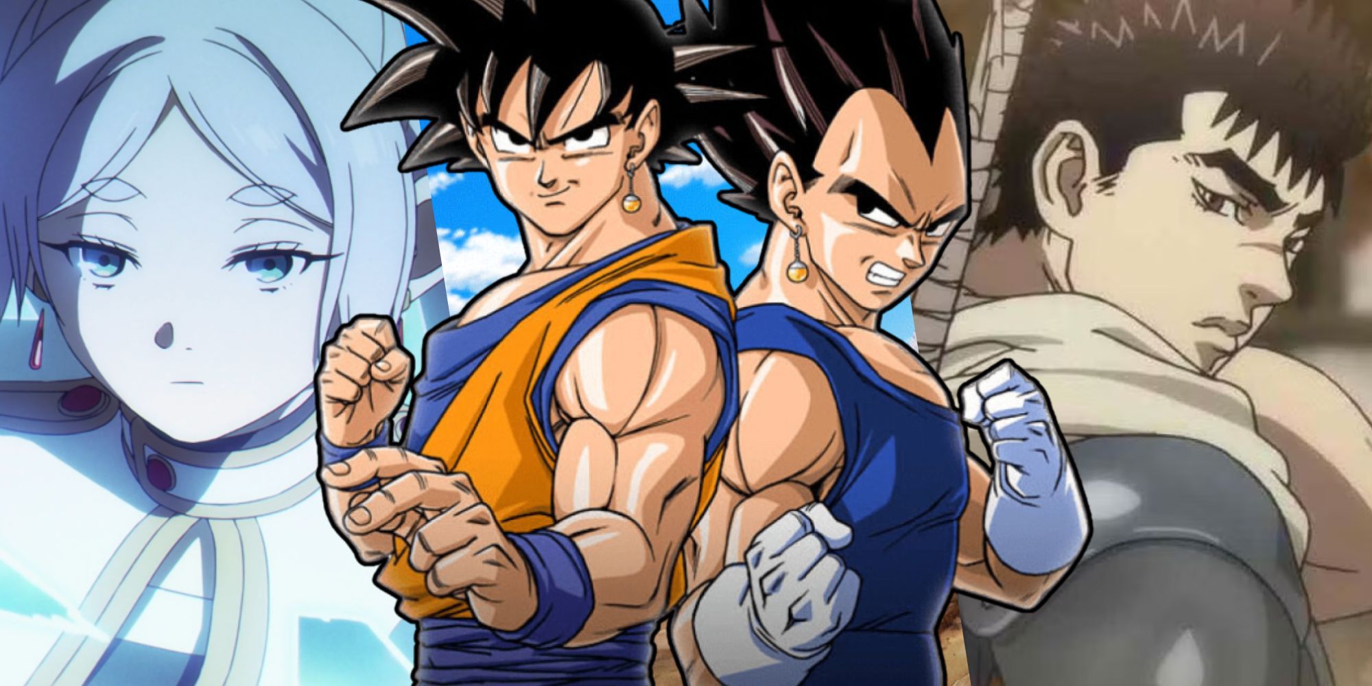 Imagen personalizada de Frieren, Goku, Vegeta, Guts
