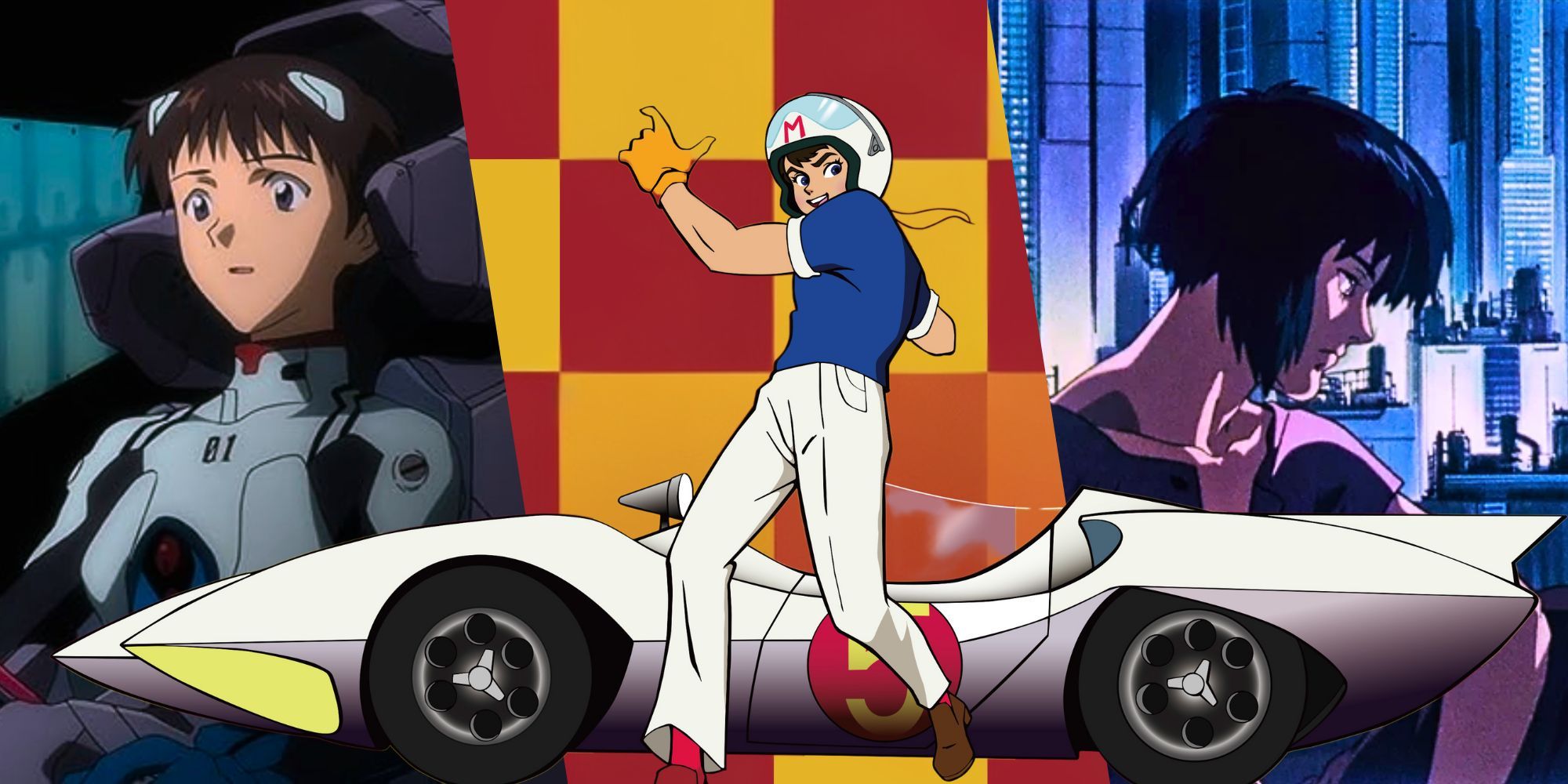 Custom Image of Neon Genesis Evangelion Rebuild, Speed Racer, Ghost in the Shell