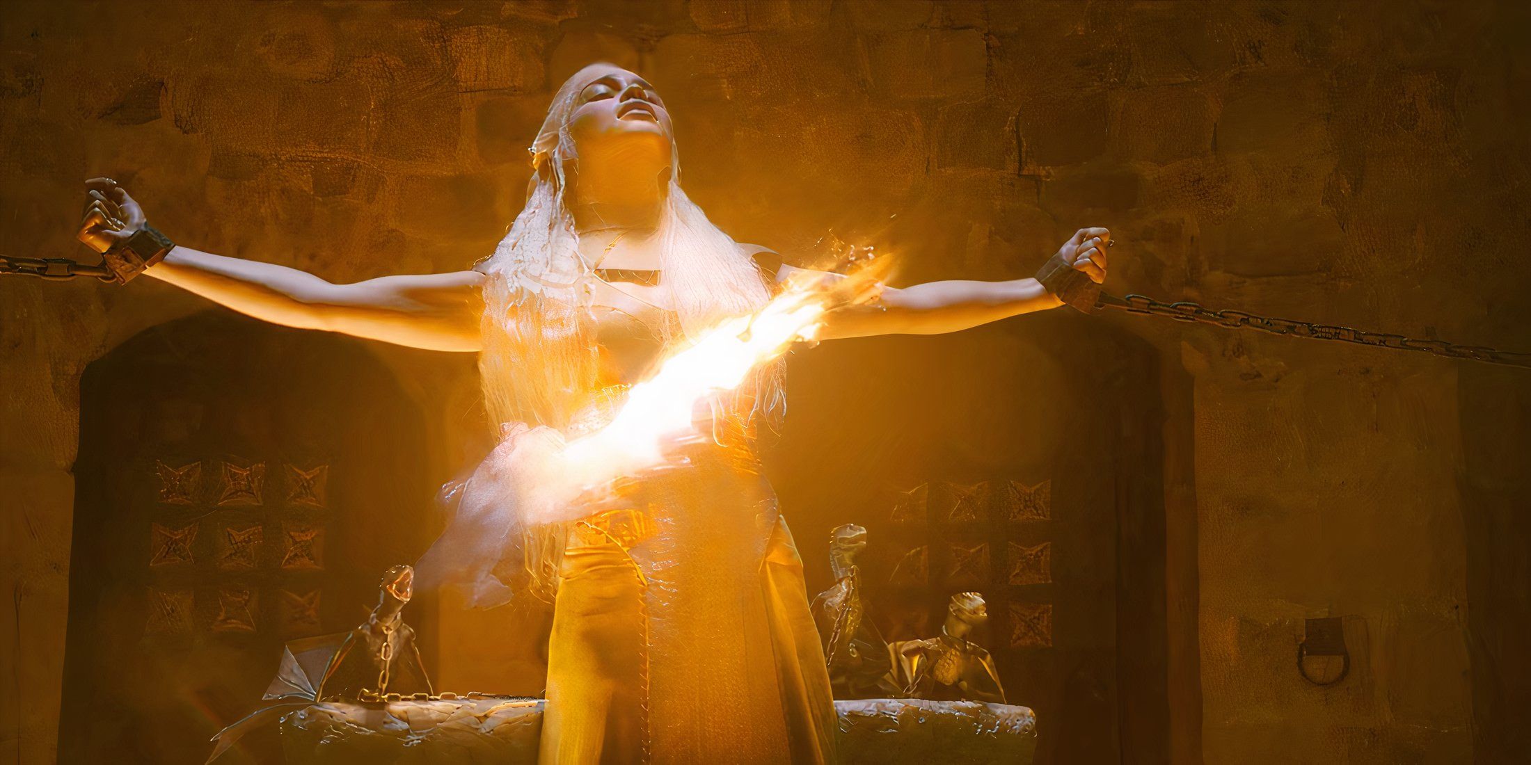 Danerys Targaryen in the House of the Undying in Game of Thrones