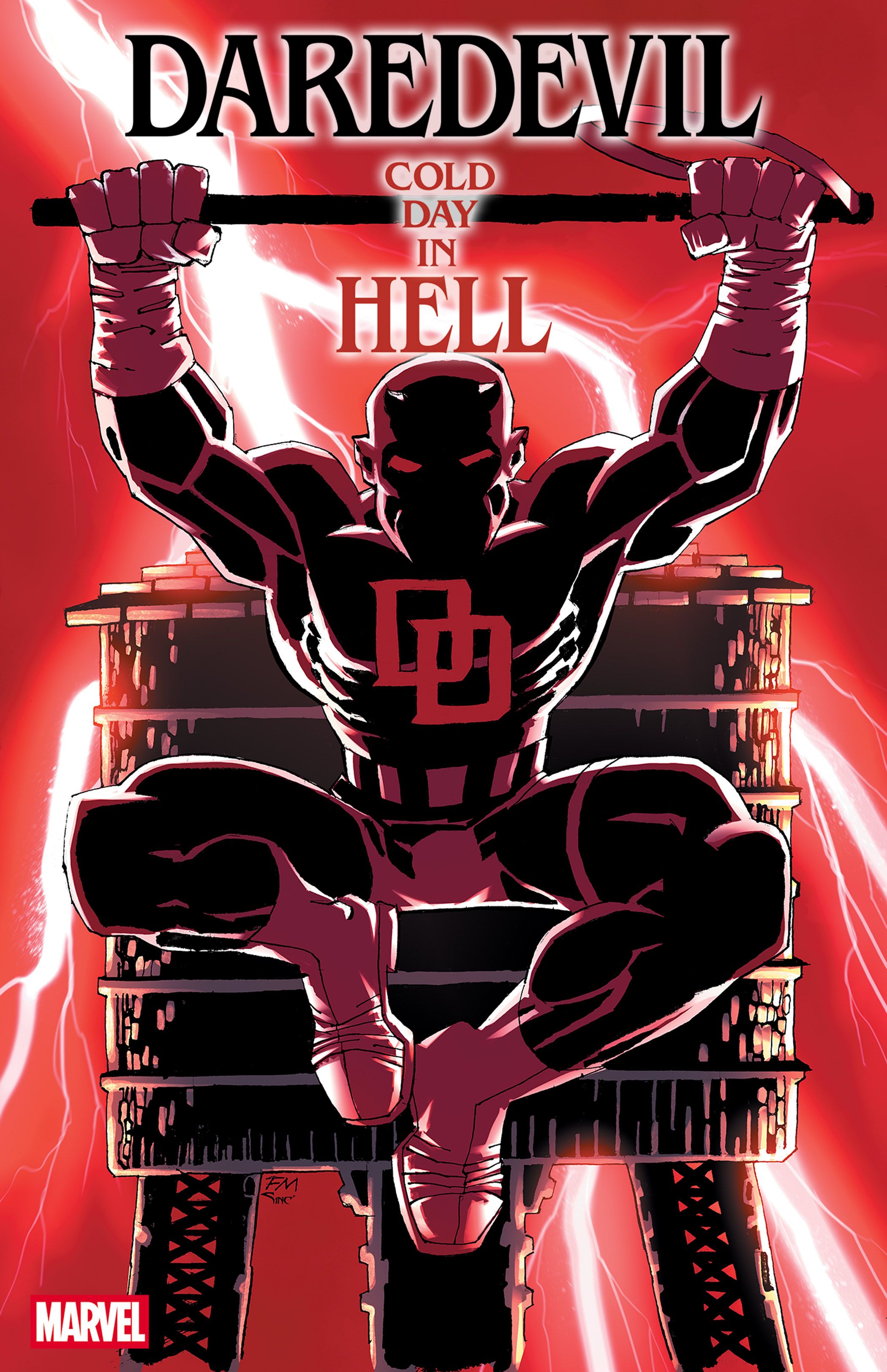 Frank Miller Variant Cover for Daredevil: Cold Day in Hell #1