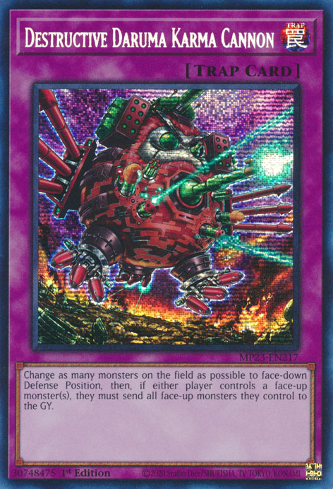 Yu-Gi-Oh'da yıkıcı Daruma Karma Cannon! TCG/OCG.