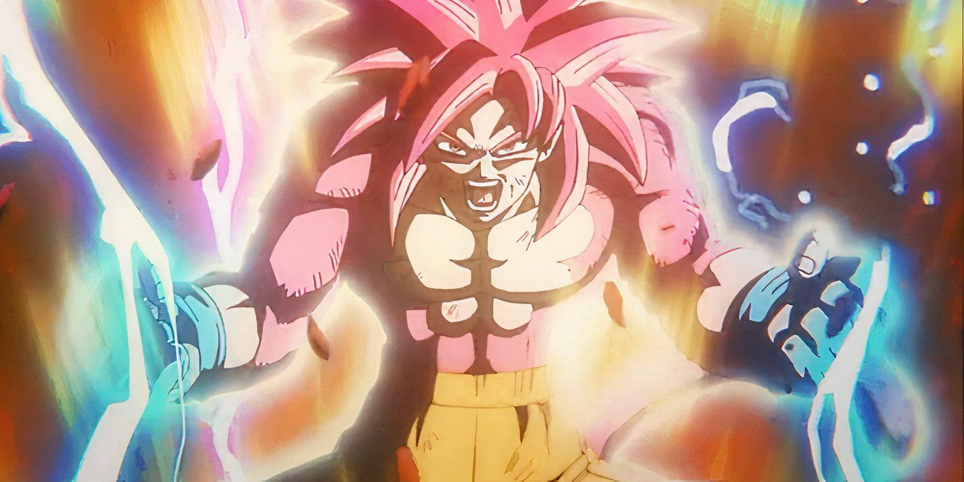 Super Saiyan 4 Goku powers up in Dragon Ball DAIMA Episode 20.