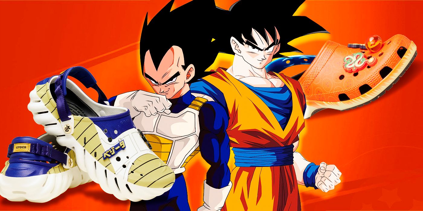 Dragon Ball Z anime's Goku and Vegeta with DBZ Crocs clogs release