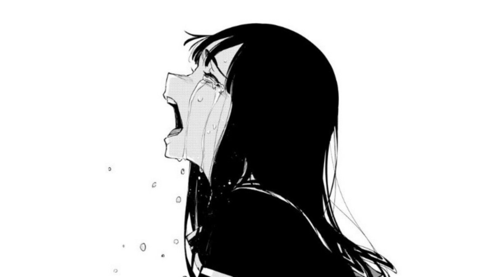 Aya Asagiri crying from Magical Girl Site chapter 103