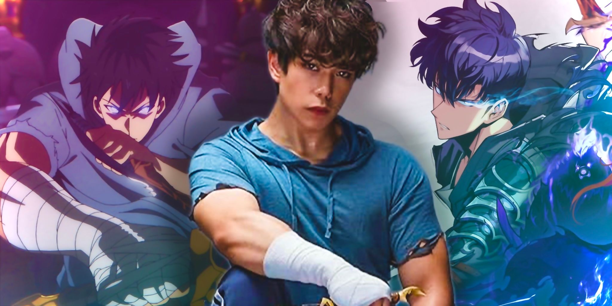 Solo Leveling anime's Sung Jinwoo with official voice actor Aleks Le