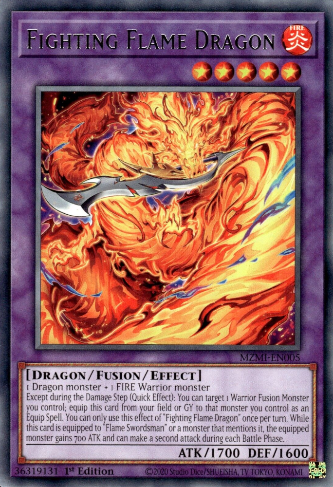 Flama Dragon de pelear en Yu-Gi-Oh! TCG/OCG.