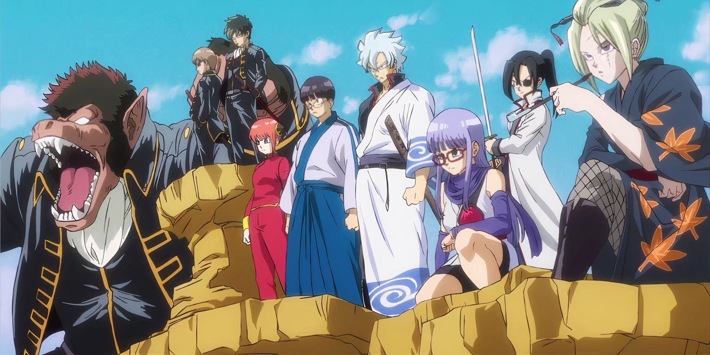 Gintama oyuncuları Gintama: The Final'in tanıtımı sırasında bir Dragon Ball parodisi yapıyor.