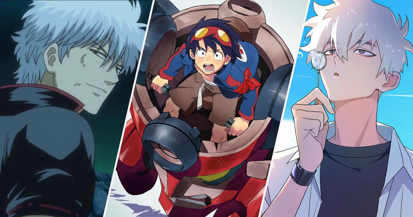 Gintoki de Gintama, Simon de Gurren Lagann and Lu Guang from the link click