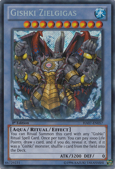 Gishki Zielgigas no Yu-Gi-Oh! TCG/OCG.