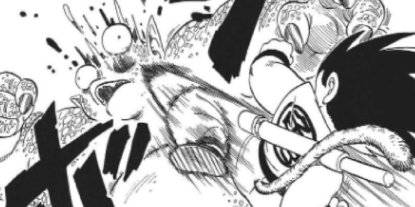 Goku Dragon Ball Manga'da davul öldürüyor 