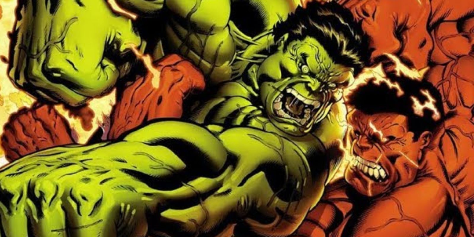 Hulk ve Red Hulk Brawl.