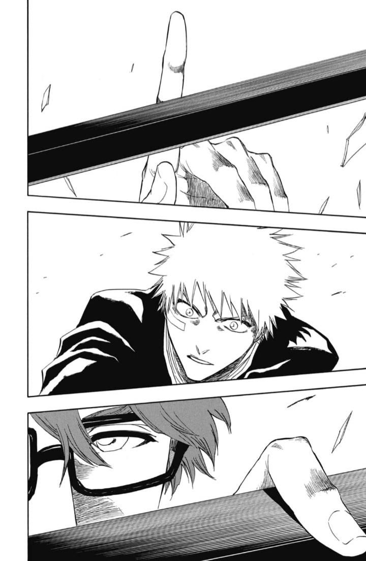 Aizen, Ichigo'nun Bankasını Ağartı Manga'da tek bir parmakla durdurur