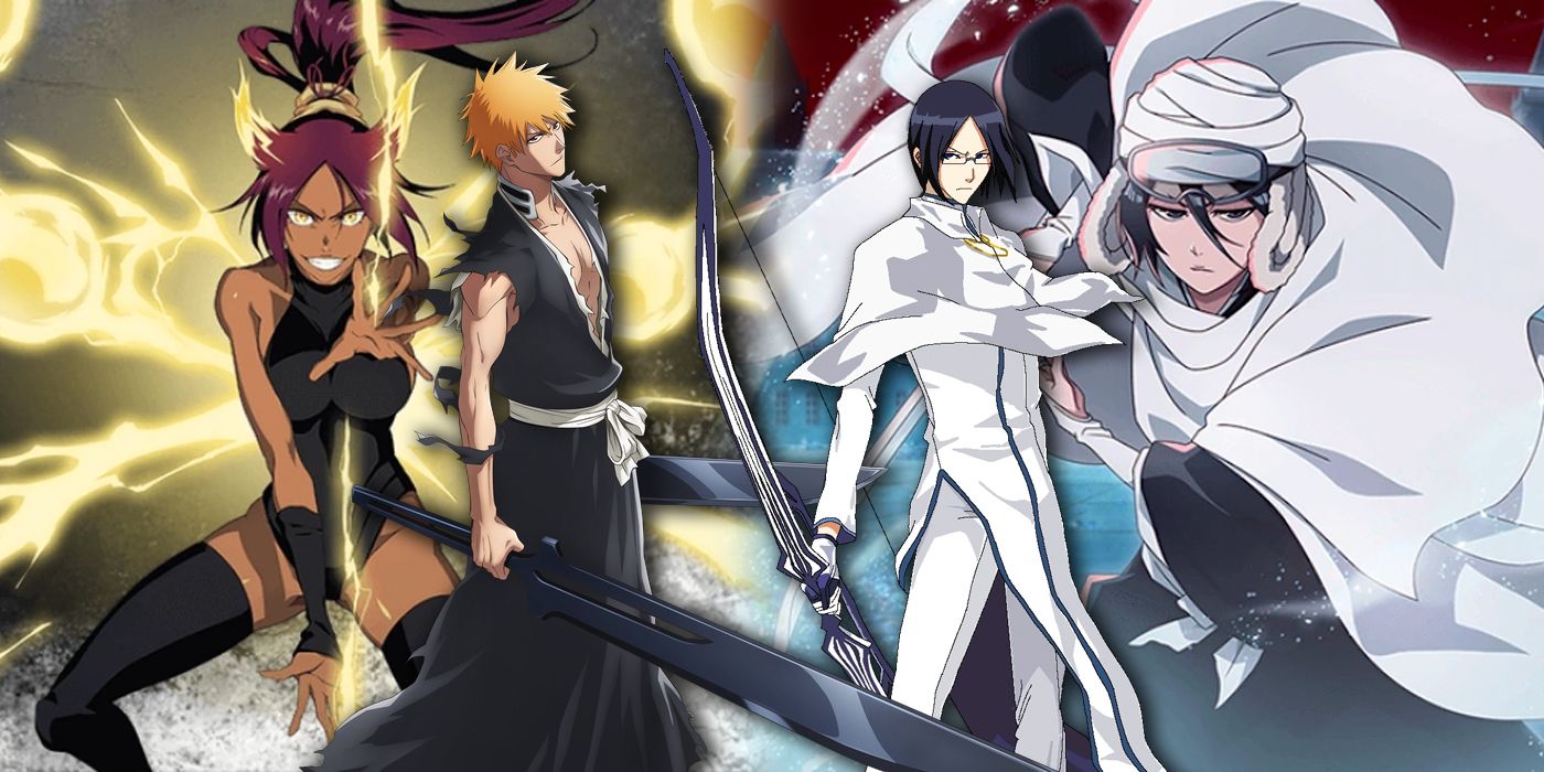 Ichigo, Uryu, Yoruichi, Rukia