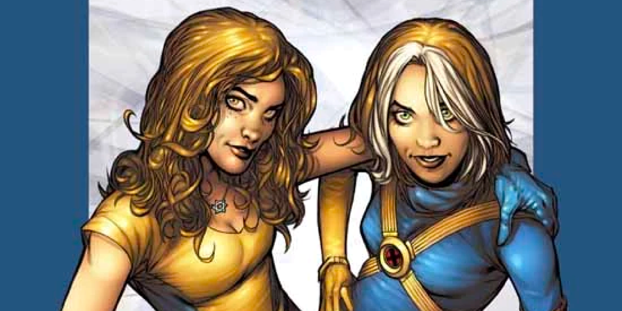 Nihai X-Men Orijinal Rogue ve Kitty Pryde birlikte duruyor 