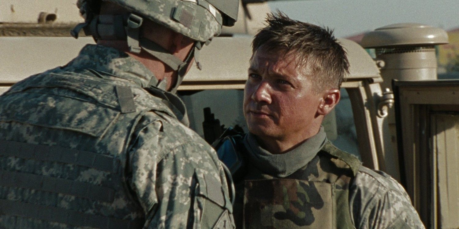 James being scolded in The Hurt Locker