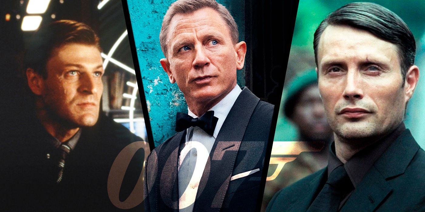 Daniel Craig's James Bond in the center, and then Sean Bean's Alec Trevelyan and Mads Mikkelsen's Le Chiffre