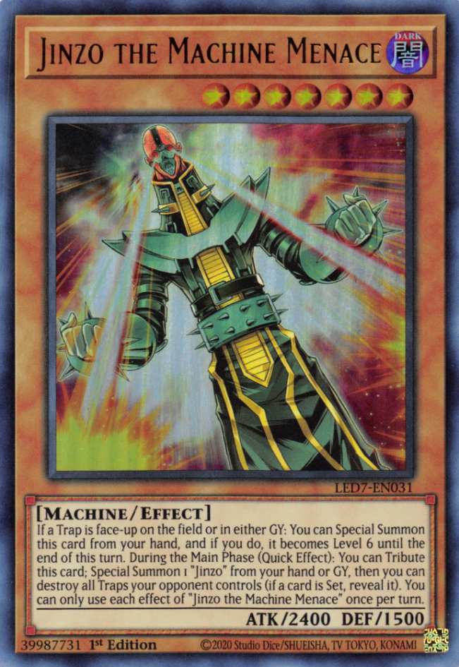 Jinzo, a ameaça da máquina no Yu-Gi-Oh! TCG/OCG.