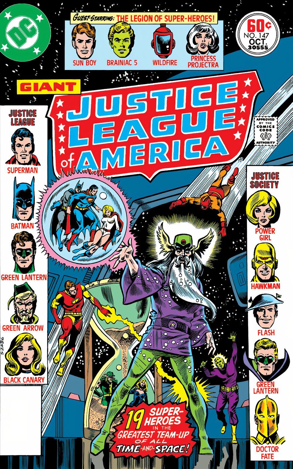 Justice cover League of America # 147