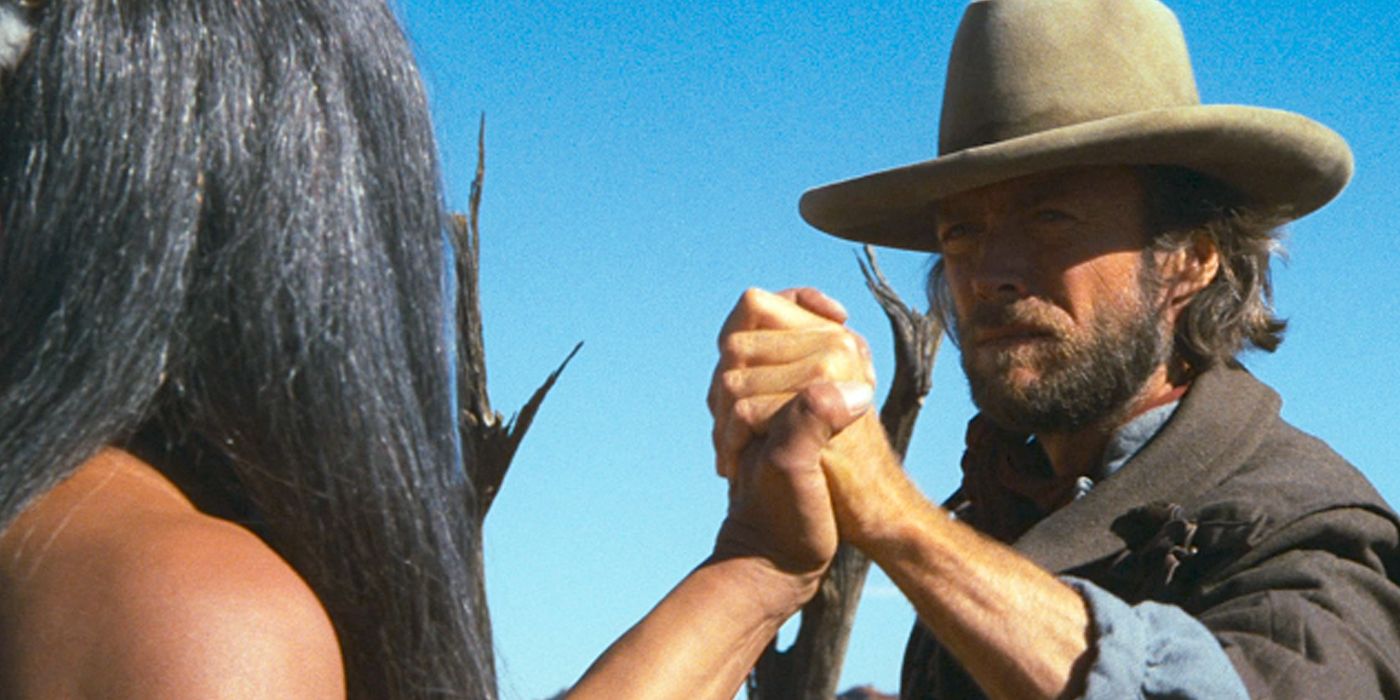 Josey and Ten Bears form a blood compact in The Outlaw Josey Wales.