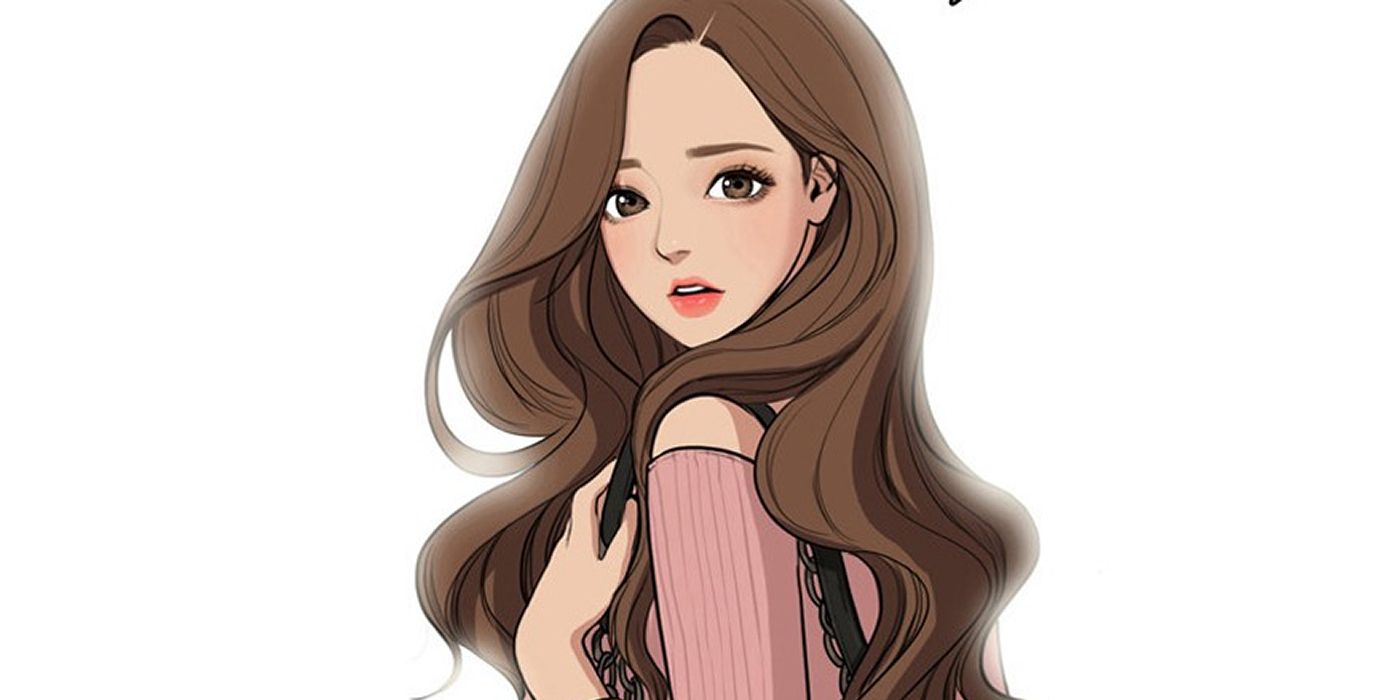 jugyeong with makeup on in true beauty manhwa