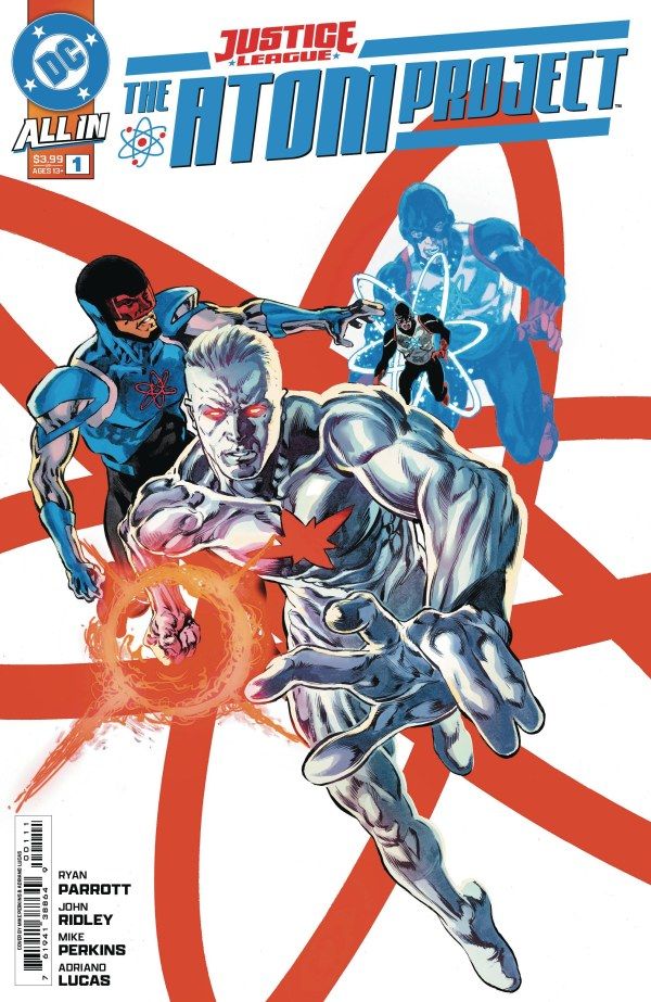 Justice League The Atom Nº 1 cubre con Capitán Atom, Ray Palmer y Ryan Choi.