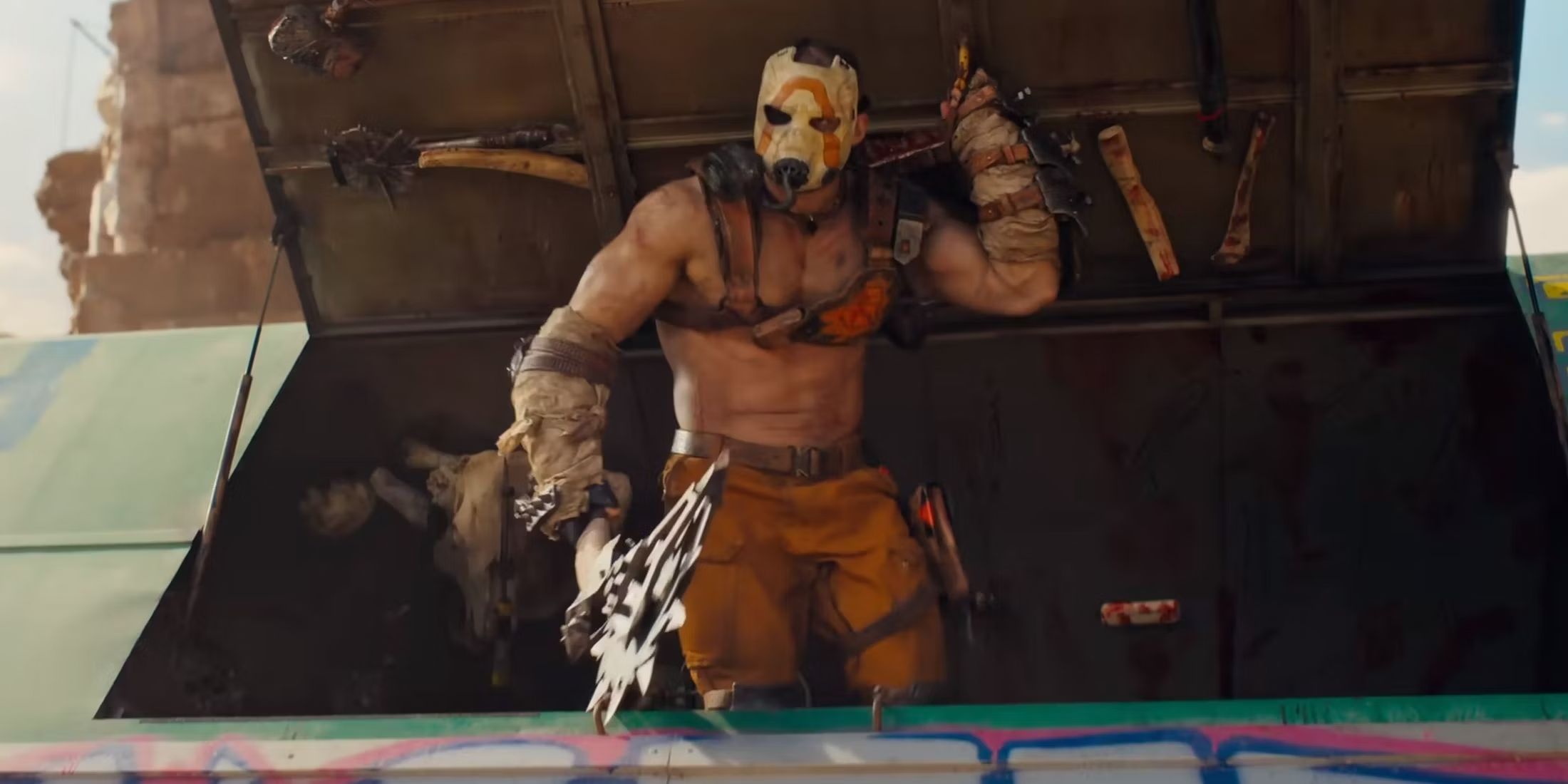 Krieg de la película de Borderlands, lista para pelear.